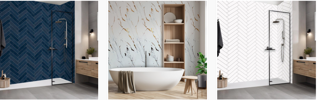 What are shower wall panels and why are they a good choice for bathrooms?